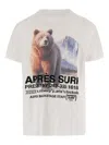 Après Surf White Round Neck Printed T-shirt In Neutral