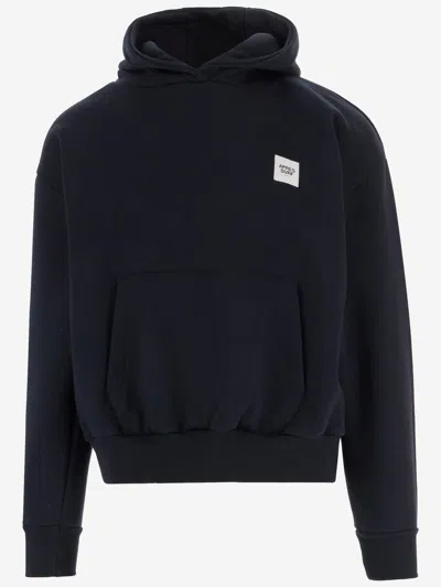Après Surf Cotton Blend Sweatshirt With Logo In Blue