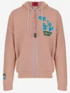 Après Surf Apres Surf Cotton Blend Sweatshirt With Logo In Pink