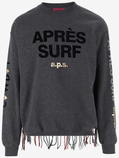 Après Surf Apres Surf Cotton Blend Sweatshirt With Logo In Red