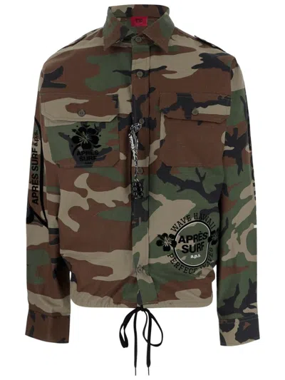 APRÈS SURF COTTON JACKET WITH LOGO PRINT