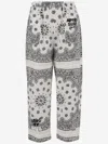 Après Surf Apres Surf Cotton Pants With Bandana Pattern In White