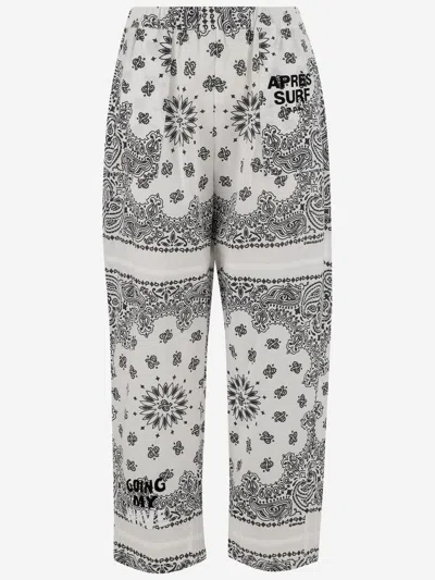 APRÈS SURF COTTON PANTS WITH BANDANA PATTERN