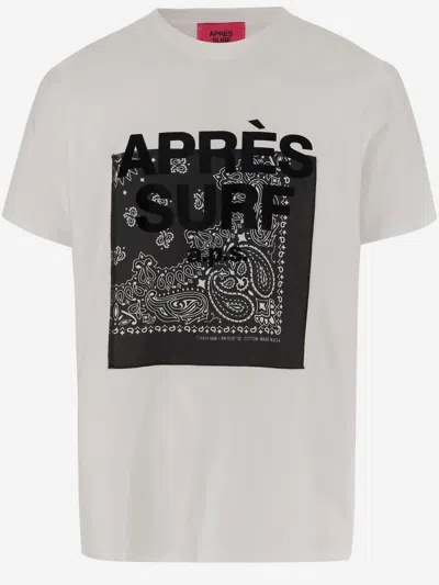 Après Surf Apres Surf Cotton T Shirt With Logo In White