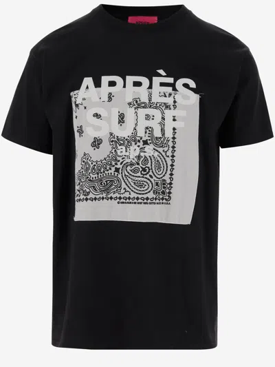 Après Surf Apres Surf Cotton T Shirt With Logo In Black