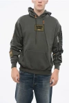 Après Surf Fleeced Cotton Luke Hoodie With Contrasting Details In Gray
