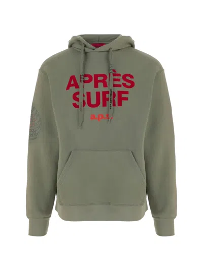 Après Surf Graphic-print Drawstring Hoodie In Gray