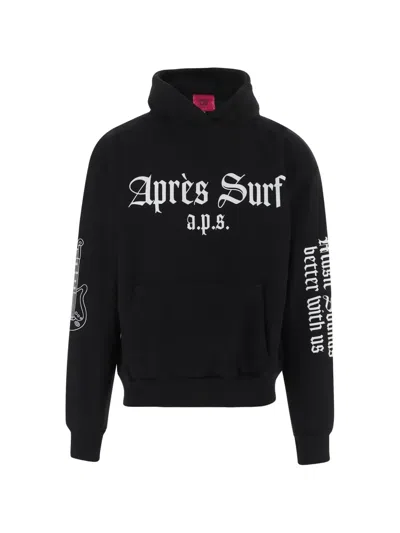 Après Surf Logo-print Bandana-pattern Hoodie In Black