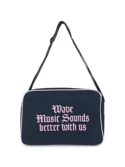 Après Surf Logo-print Contrast-trim Shoulder Bag In Blue
