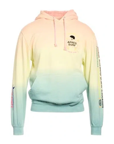 Après Surf Man Sweatshirt Pastel Yellow Size S Cotton, Polyester In Multi