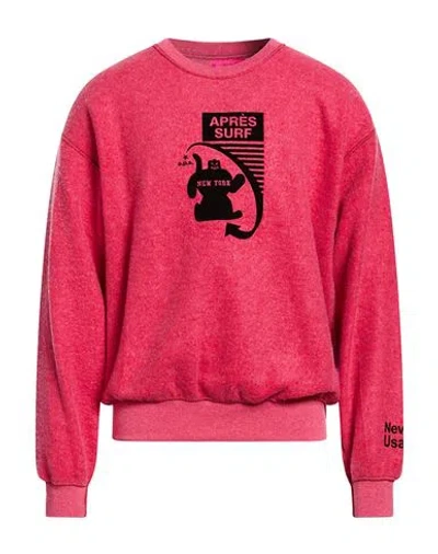 Après Surf Man Sweatshirt Red Size Xl Cotton, Polyester In Pink