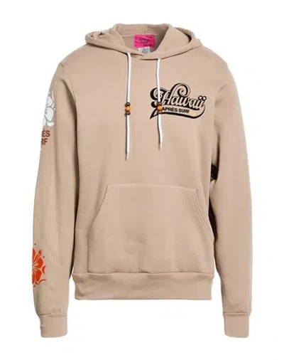 Après Surf Man Sweatshirt Sand Size Xl Cotton, Polyester In Brown