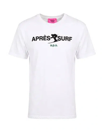 Après Surf Man T-shirt White Size L Cotton