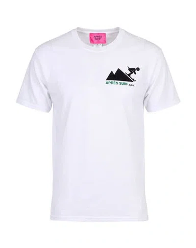Après Surf Man T-shirt White Size Xs Cotton In Yellow