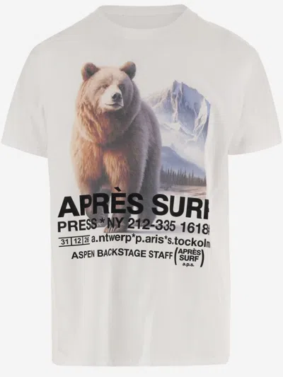 APRÈS SURF WHITE ROUND NECK PRINTED T-SHIRT