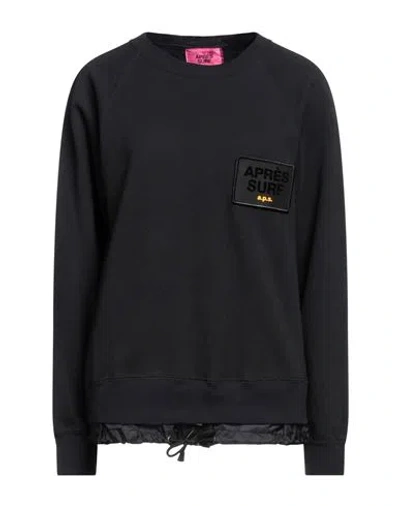 Après Surf Woman Sweatshirt Black Size S Polyester