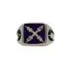 Après Youth Women's Blue / Silver Introvert Signet Ring Lapis
