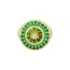 Après Youth Women's Gold / Green Firework Statement Ring Emerald In Multi