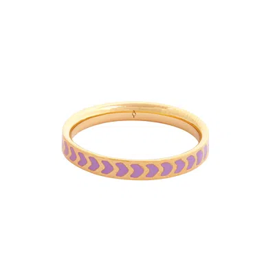 Après Youth Women's Gold / Orange Spark Enamel Ring Purple In Multi