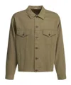 A.presse 3rd Type Button-up Denim Jacket In Green