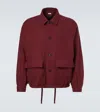 A.presse Cashmere Blouson Jacket In Burgundy