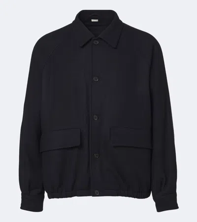 A.presse A. Presse Cashmere Blouson Jacket In Navy