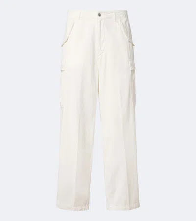 A.presse A. Presse Cotton Cargo Pants In White