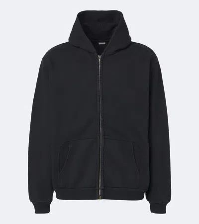 A.presse A. Presse Cotton Jersey Hoodie In Black