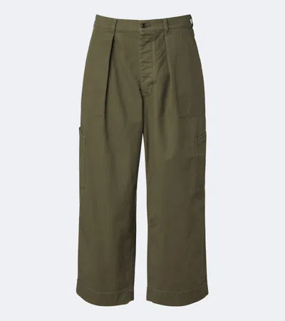 A.presse A. Presse Cotton Wide-leg Pants In Brown