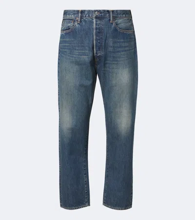 A.presse A. Presse Faded Wide-leg Jeans In Blue