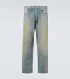 A.presse No. 37 Distressed Straight Jeans In Blue