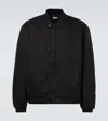 A.presse Silk And Cotton Bomber Jacket In Black