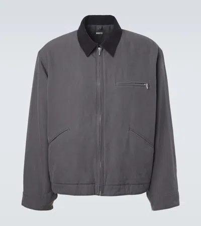 A.presse Vintage Cotton And Silk Jacket In Gray