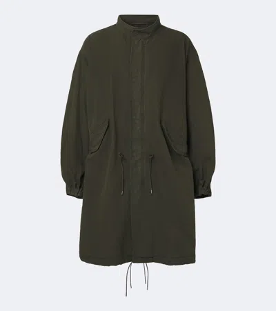 A.presse A. Presse Wool And Cotton Parka In Green