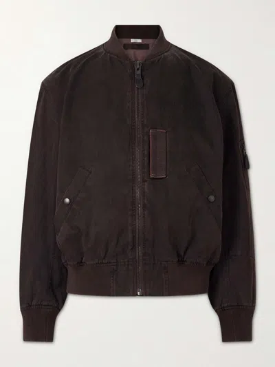 A.presse B-15c Cotton And Silk-blend Bomber Jacket In Burgundy