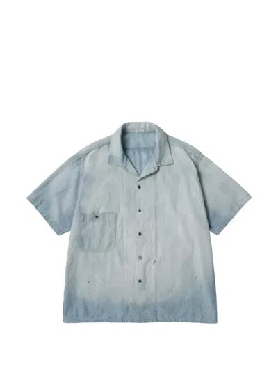 A.presse Bleached Short-sleeve Shirt In 블루