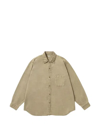 A.presse Button-down Chest-pocket Shirt In Green
