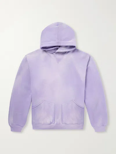A.presse Cotton-jersey Hoddie In Purple