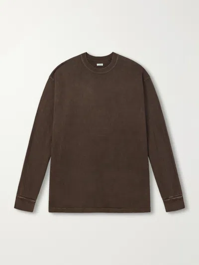 A.presse Cotton-jersey T-shirt In Brown
