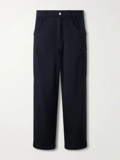 A.presse Cotton-twill Trousers In Blue
