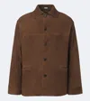 A.presse Leather Jacket In Brown