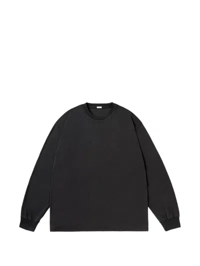 A.presse Cotton And Cashmere-blend T-shirt In Black