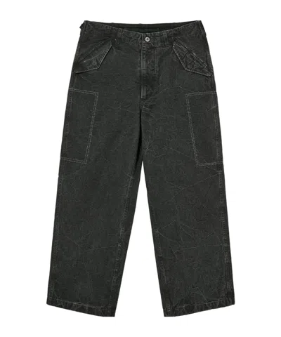 A.presse M-51 Custom Jeans In Olive Green