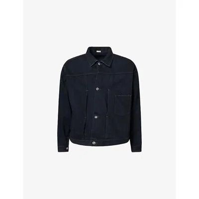 A.presse Mens Custom Vintage Regular-fit Denim Jacket In Blue