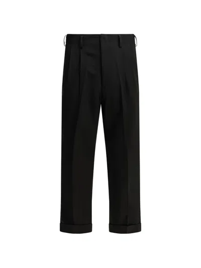 A.presse Pleated Trousers In Black