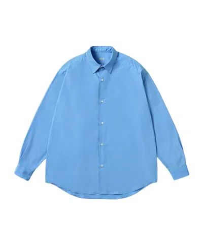 A.presse Regular Collar Shirts In Blue