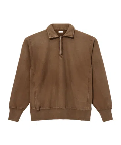 A.presse Retro Half-zip Sweatshirt In Brown