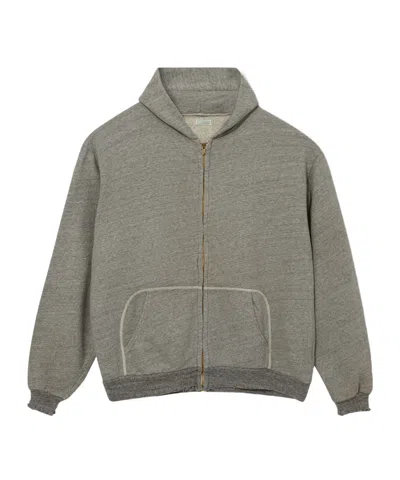 A.presse Retro Lightweight Zip-up Hoodie In Gray
