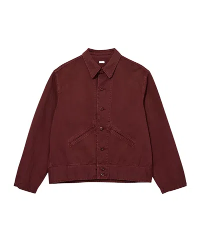 A.presse Retro Medical Jacket In Wine Red