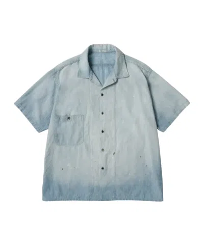 A.presse Retro-style Short-sleeve Shirt In Blue